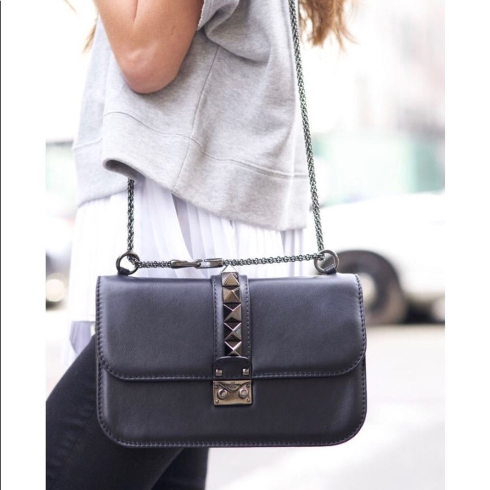Valentino Garavani Glam Lock leather bag